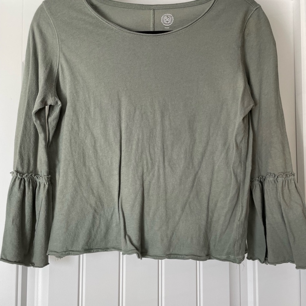 Small olive green shirt